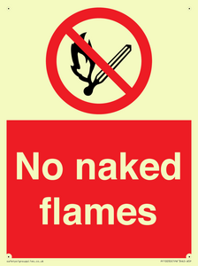 No naked flames